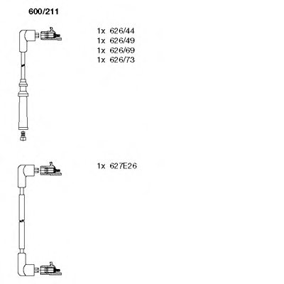 BREMI 600/211 Ignition Cable Kit